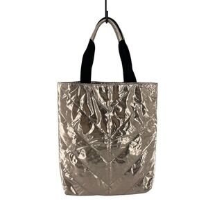 Victorias Secret Limited Edition Metallic Rose Gold Quilted Tote Bag Purse